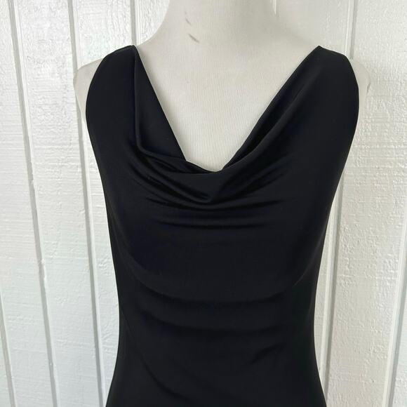 Moda Intl Women Sleeveless Y2k Dress Black Cocktail Party Backless Size Medium - Picture 3 of 8